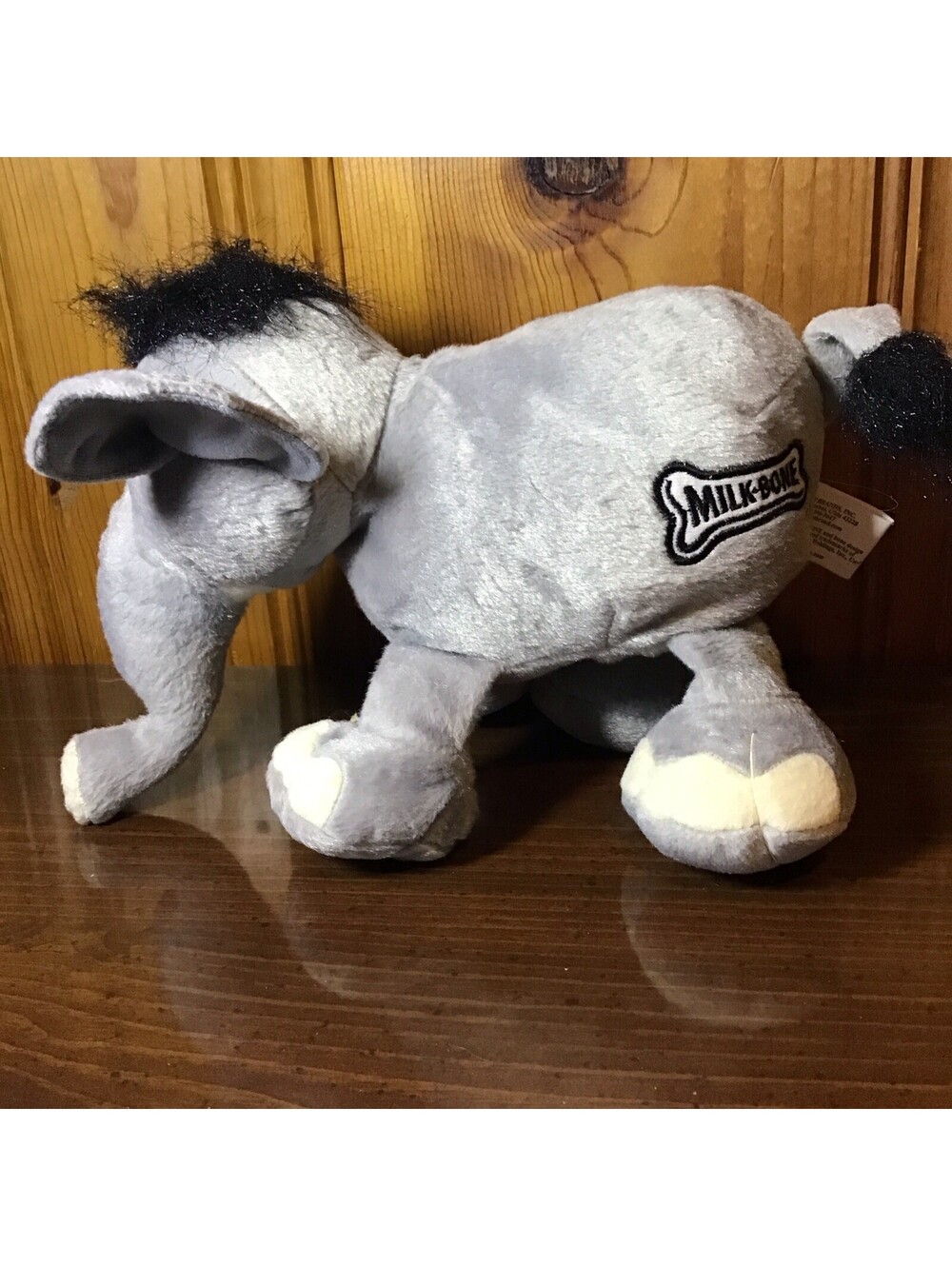 Milk Bone 100th Anniversary Elephant Dog Plush Toy Squeaker WORKS Promo